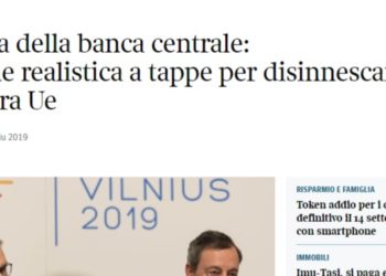 Draghi boccia i miniBOT (perchè altrimenti non diventerà primo ministro). Per adesso tutto come previsto: la BCE ridurrà l’acquisto di titoli italiani, per volere di quei tedeschi che restano sempre nipoti dei nazisti