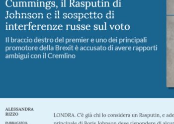 Boris Johnson sta per vincere le elezioni e guarda caso spunta il Russiagate inglese: qualcuno legato ai russi/DDR sta passando informazioni? Che sia qualche ex collega di Angela Merkel? Ovvero della Stasi?