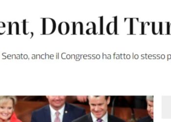 Tanto per chiarire, visto che i media italiani stanno cercando di sottacere la notizia: “Trump non è più sotto impeachment”. Non è quindi colpevole di alcun tradimento. Discorso diverso per Nancy Pelosi…