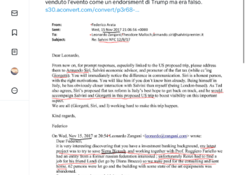 Wikileaks Italian riporta su Twitter un carteggio in cui si deduce che Salvini ha pagato la foto del 2016 con Trump 50$: non sarebbe stato un incontro programmato ma solo una foto per il pubblico (o simile)