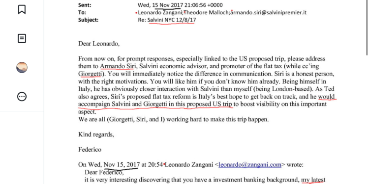 Wikileaks Italian riporta su Twitter un carteggio in cui si deduce che Salvini ha pagato la foto del 2016 con Trump 50$: non sarebbe stato un incontro programmato ma solo una foto per il pubblico (o simile)