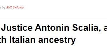 Il giorno della nomina del Giudice della Corte Suprema forse più importante della storia USA, sostituto più di Justice Scalia che di Justice Bader Ginsburg, ricordiamo il nostro grande Oriundo Antonin