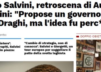Libero Quotidiano rivela che Salvini durante il lockdown andò  da Mattarella a proporre un nuovo primo ministro: l’iperEUropeista Mario Draghi (che se fosse stato eletto avrebbe confiscato casa privata e portafoglio agli italiani?)