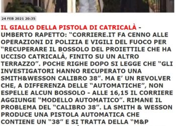 Il “sudicidio fatto male” di Catricalà (apposta) ed i significati lugubri dell’evento, in attesa degli accadimenti che il morituro… (Condoglianze alla famiglia)