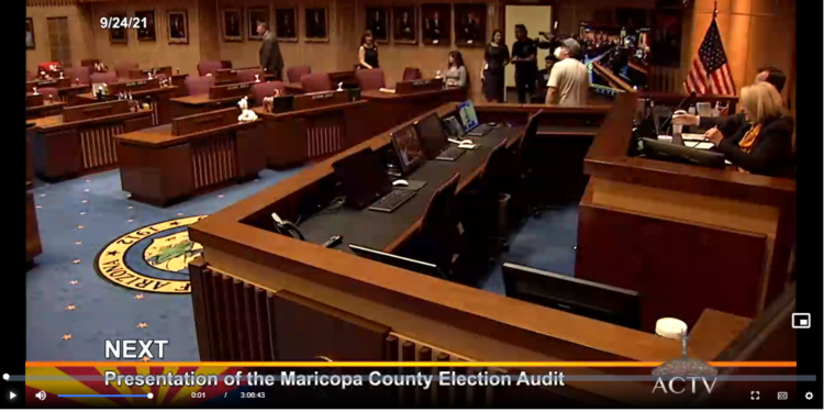 Presentazione della revisione delle elezioni della contea di Maricopa