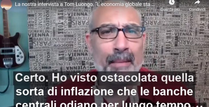 Tom Luongo torna a parlare con MittDolcino. “Chiunque dica che in Europa l’inflazione è all’1% è fuori di testa”