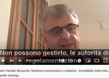 Incredibile intervista al grande virologo Geert Vanden Bossche “Vaccinare i bambini non solo è stupido. E’ criminale.”