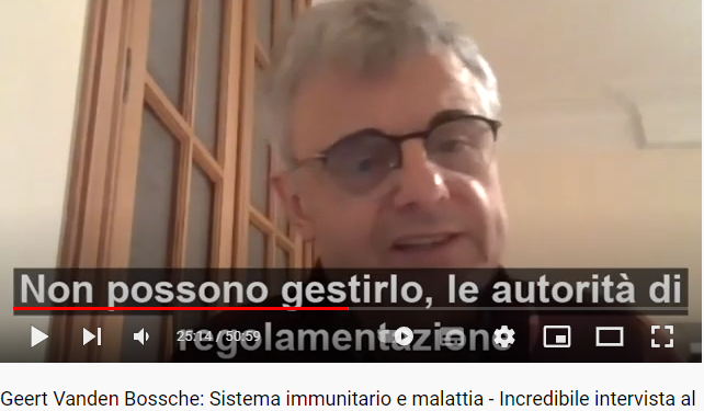 Incredibile intervista al grande virologo Geert Vanden Bossche “Vaccinare i bambini non solo è stupido. E’ criminale.”
