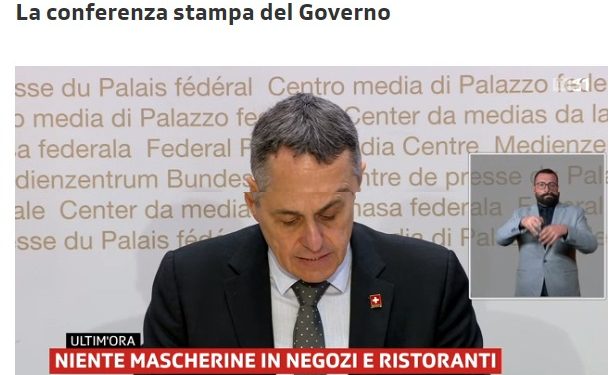 La Svizzera toglie TUTTE le certificazioni e restrizioni COVID!