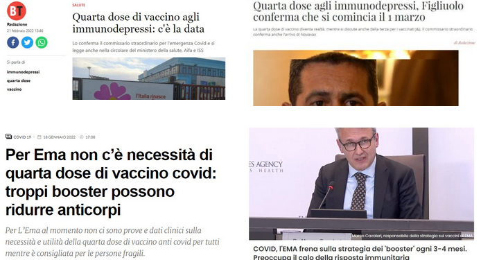 Le incredibili parole del. gen. Figliuolo sulla quarta dose agli immunodepressi: il vaccino reiterato a tali soggetti a cosa serve? (Salvando l’INPS e l’€uro)