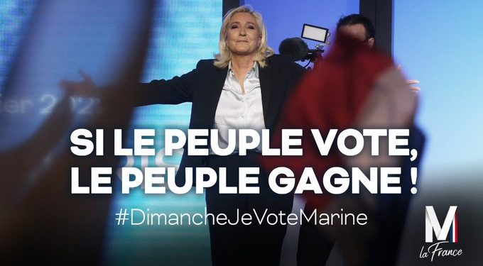 (Faccio arrabbiare qualcuno per la cd. “provocazione”, spero mi si perdoni…) E se stasera per interessi atlantici/Yalta vincesse Marine Le Pen?