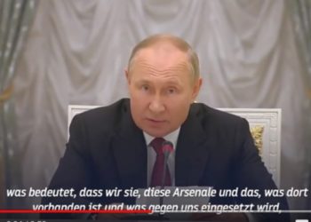 BANG! Nel discorso di Putin di ieri NON c’è alcun passaggio di uso russo dalla bomba atomica. Ovvero i media italiani stanno MENTENDO