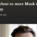 Elon Musk visita l’alleato Italiano il giorno dopo il funerale di Berlusconi
