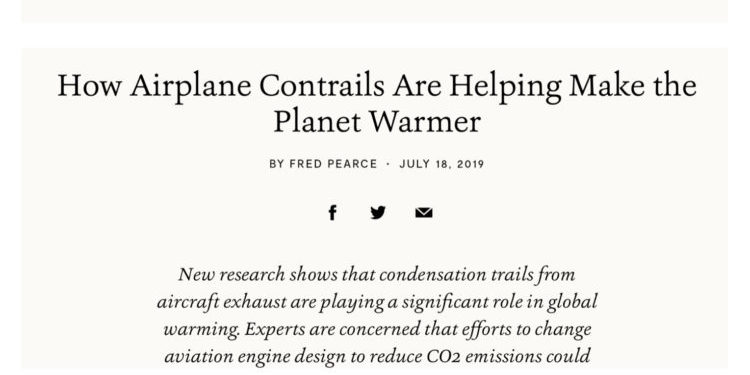 L’insufflazione di aerosol solforati (scie simil-cirri) in alta troposfera come causa primaria antropogenica del riscaldamento climatico: stato dell’arte