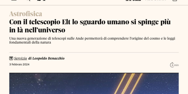 La stampa EU inizia a parlare degli osservatori astronomici andini che annunceranno gli alieni