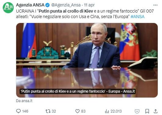 La verità emerge: è l’elite EUropea che vuole la guerra in Ucraina, per potersi sedere al tavolo della nuova Yalta!