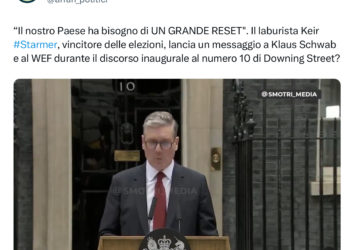 Se il neo premier britannico, membro del WEF, chiede un grande Reset per il suo paese…