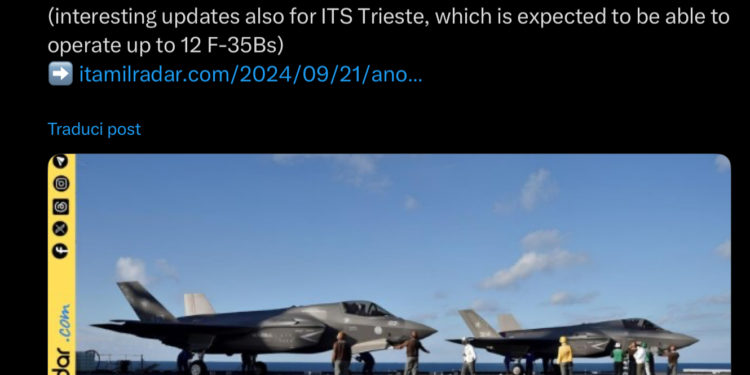 L’Italia compra altri 25 F-35 e diventa il secondo paese al mondo dopo gli USA come numero di tali velivoli
