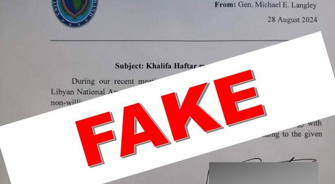 Quando la disperazione spinge a creare documenti falsi: il caso Libya 24-AFRICOM