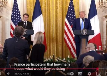 I media pro Davos in italiano riportano il falso: Trump NON ha detto che Putin accetterà truppe EU in Ucraina, lo ha detto Macron!