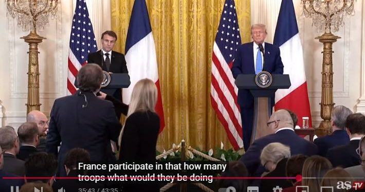 I media pro Davos in italiano riportano il falso: Trump NON ha detto che Putin accetterà truppe EU in Ucraina, lo ha detto Macron!