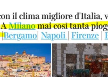 Dall’elezione di Trump il clima in Europa è cambiato: piove e fa freddo. E pochissime scie di condensazione in cielo