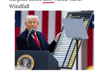 Aggiornamento: i dazi di Trump funzionano (per gli USA)! Primo surplus di bilancio dal 2017