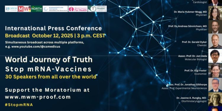 Da non perdere! Finalmente la conferenza mondiale per una moratoria nell’uso dei preparati a base di mRNA
