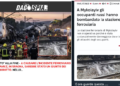 Lo strano caso di media italiani che sembrano pubblicare foto (al titolo) dell’incidente di Malaga con foto di attentati ai treni in Ucraina