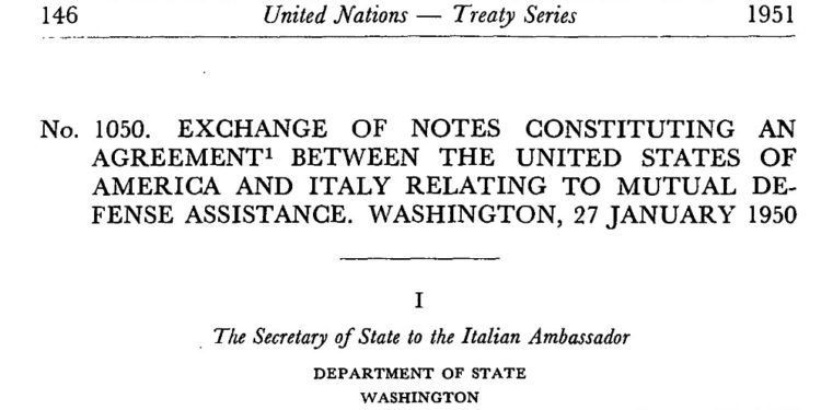 L’ombrello nuclear-militare targato Europa di cui l’Italia non ha bisogno. Infatti ce l’ha già!