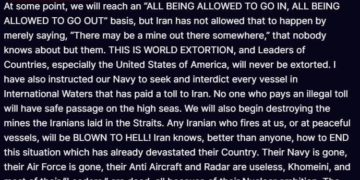 A seguito del fallimento nei negoziati di pace, Hormuz viene ufficialmente bloccato. Per tutti