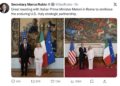 Illuminante la visita del segretario di Stato Marco Rubio a Roma