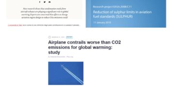 Clima freddo, ce ne accorgiamo tutti. Questione di jetfuel poco solforati made in USA e non in Europa?
