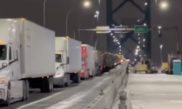 Prove di nazismo in EU (che poi e’ il fascismo pro-Europa): bloccare la protesta confiscando i camion, come fu in Canada